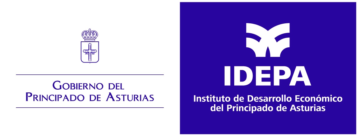 LOGO IDEPA azul sobre azul